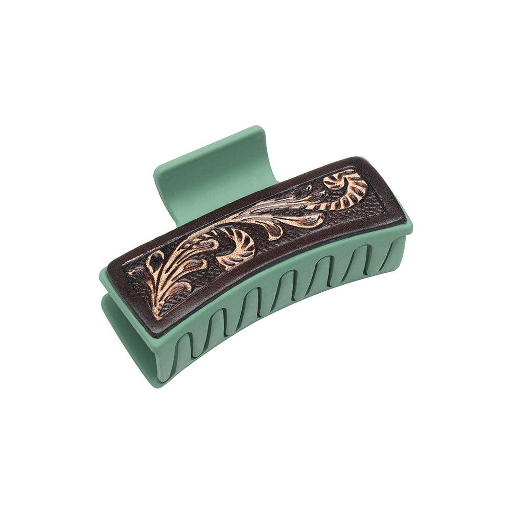 Spirit Hair Comb Clip: Hand-Tooled
