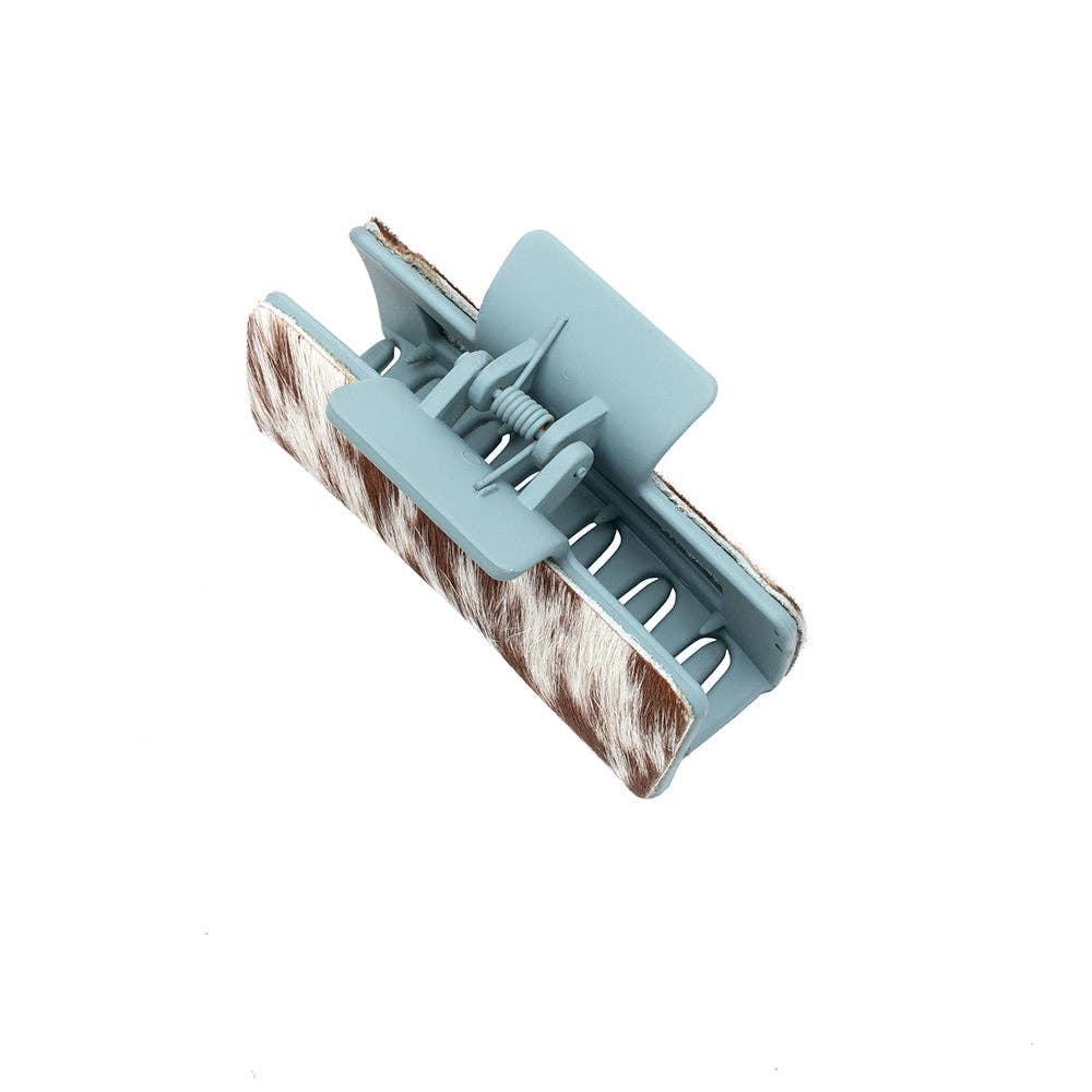 Cactus Ridge Hair Comb Clip: Hand-Tooled