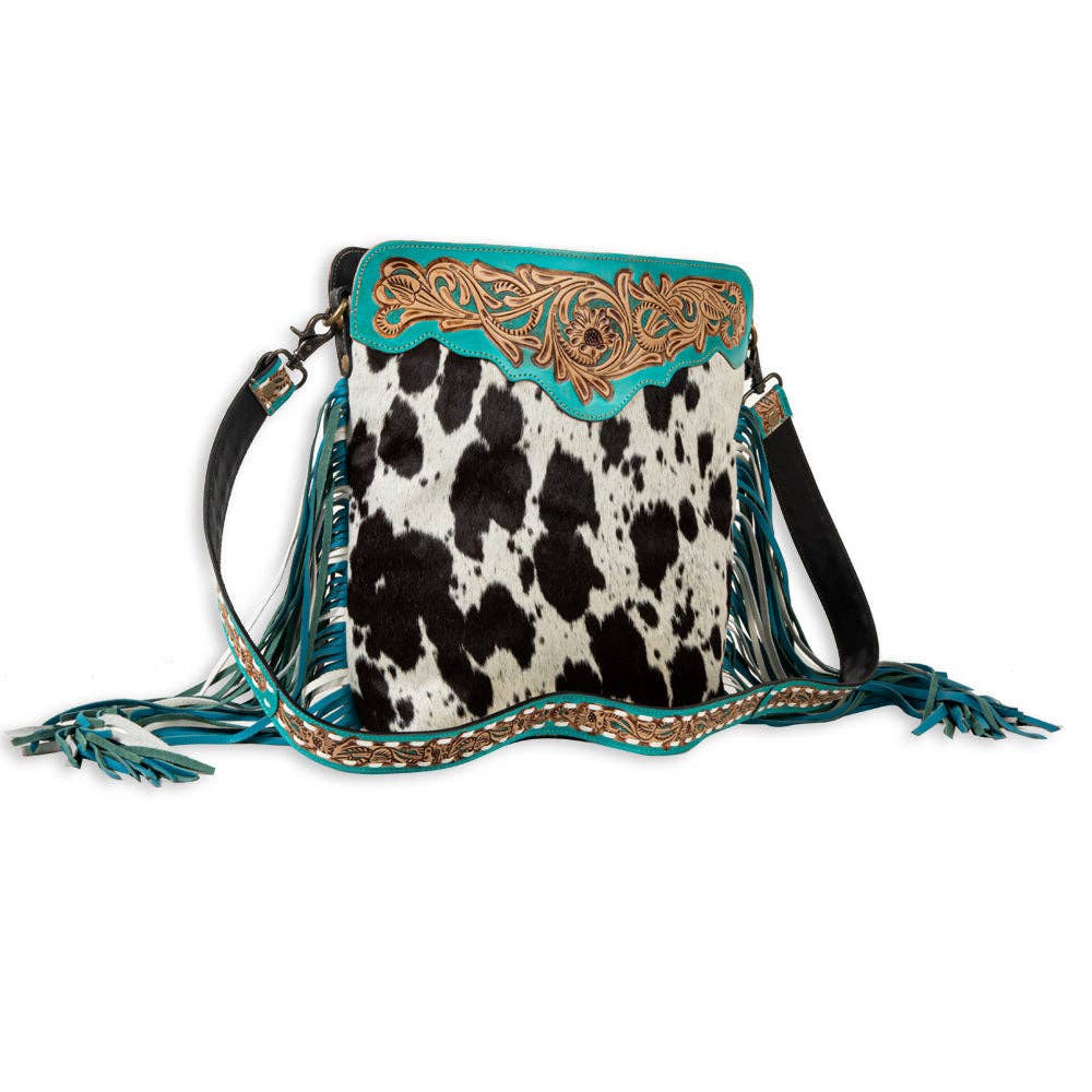 Trail Fringed Hand-Tooled Bag