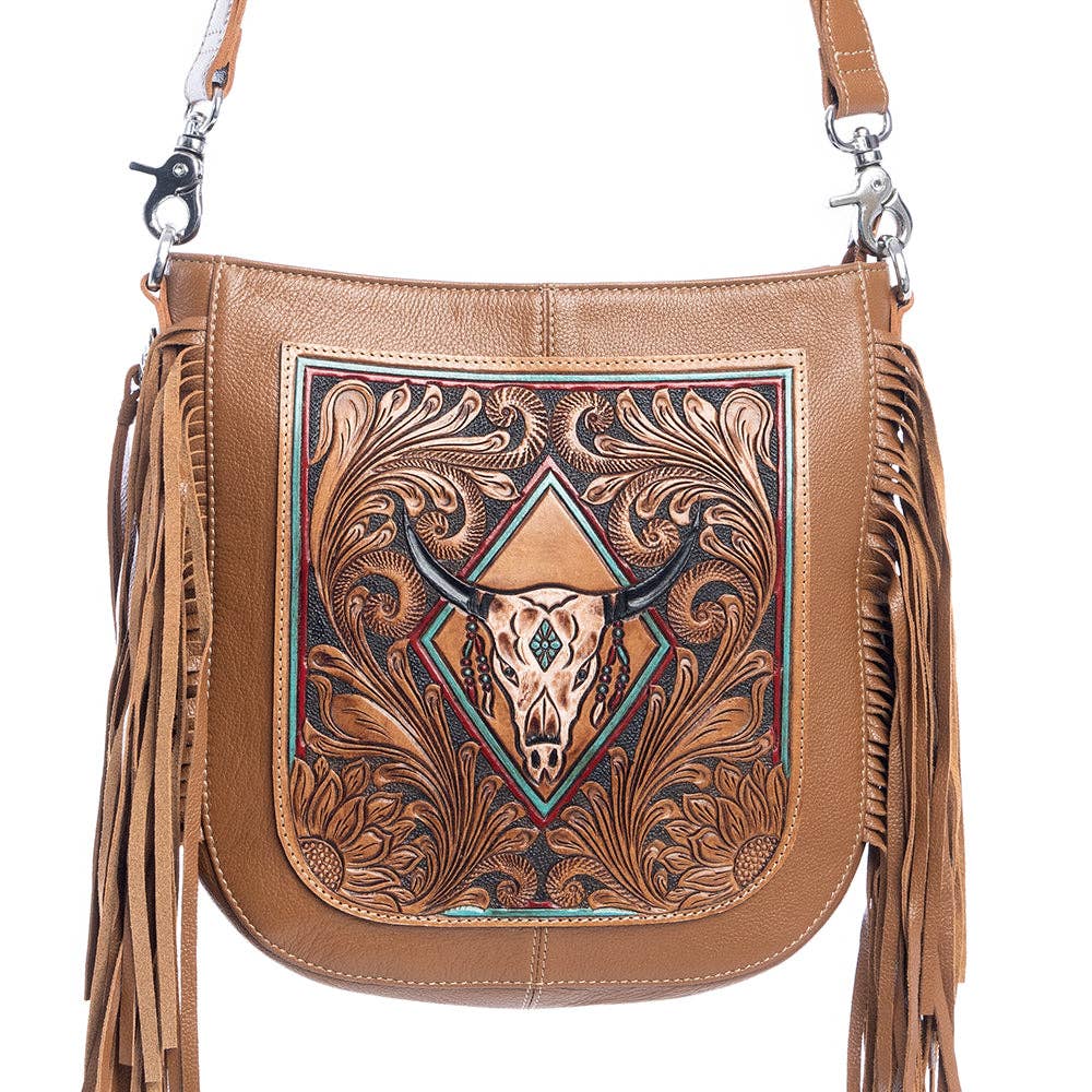 S Creek Hand-Tooled Bag