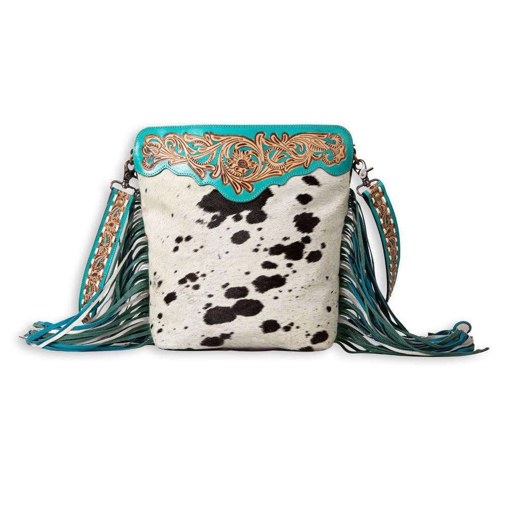 Trail Fringed Hand-Tooled Bag