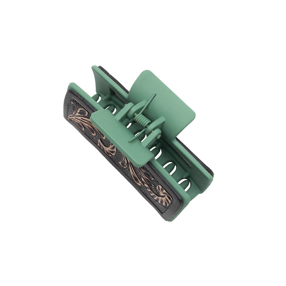 Spirit Hair Comb Clip: Hand-Tooled