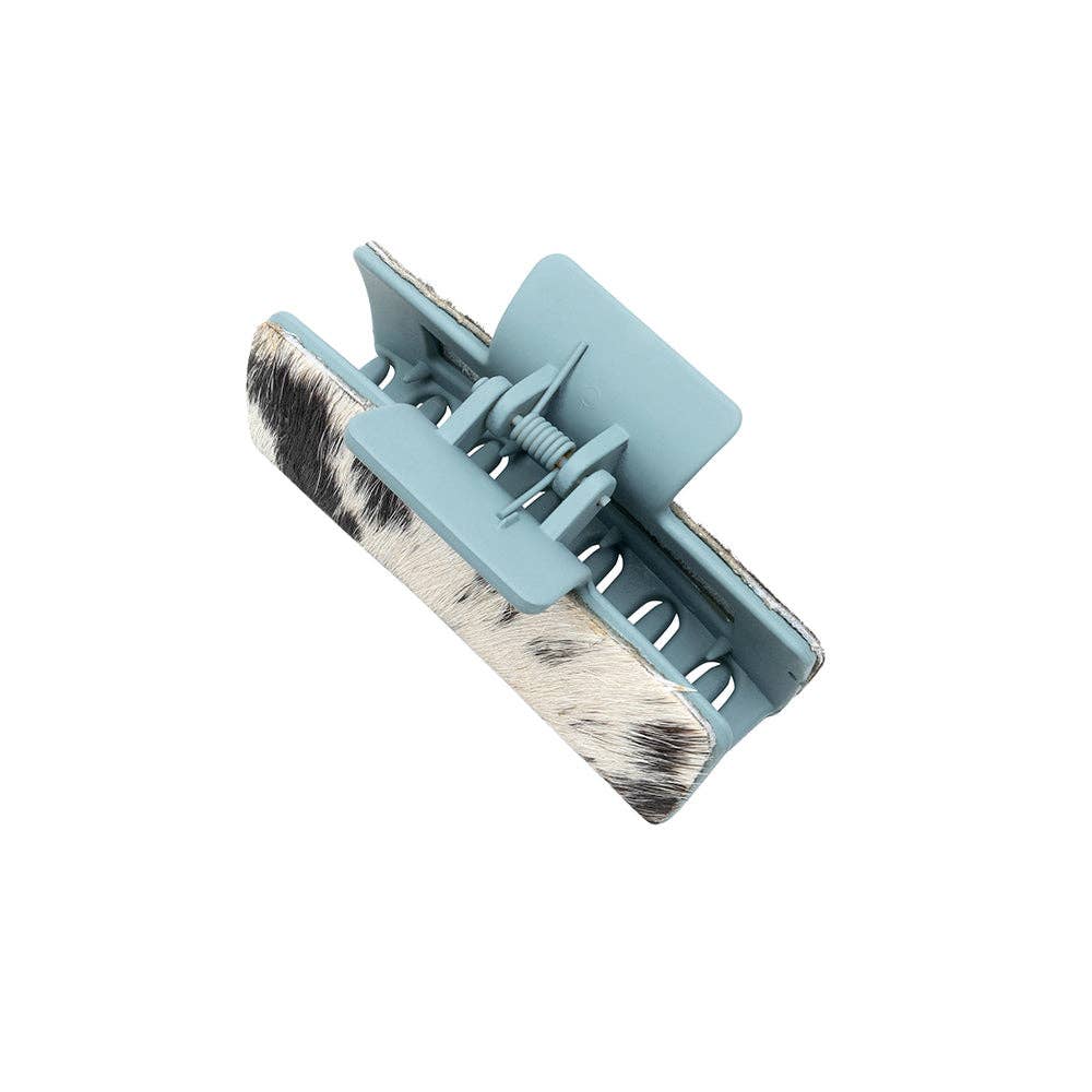 Cactus Ridge Hair Comb Clip: Hand-Tooled