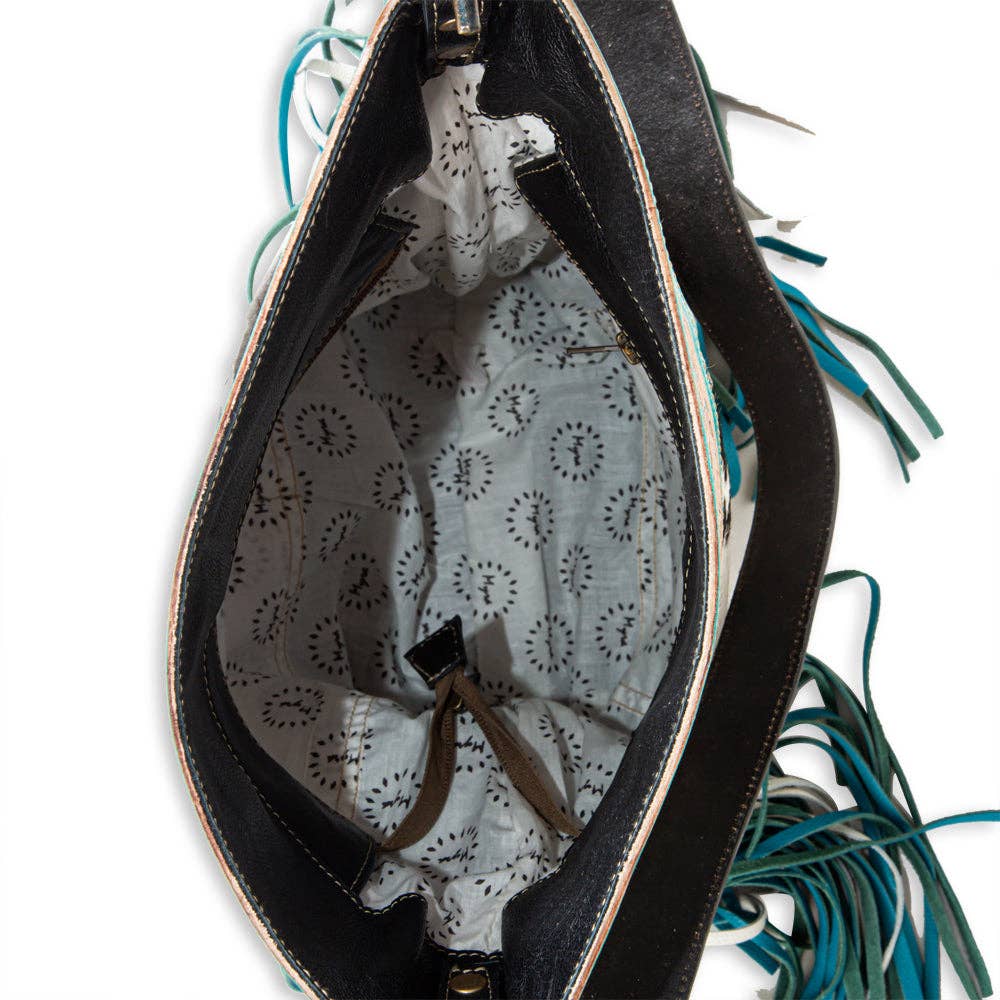 Trail Fringed Hand-Tooled Bag